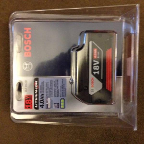 New Bosch BAT620 18V 18 Volt 4.0Ah Lithium Ion Battery FatPack Li-ion NIB #3 image