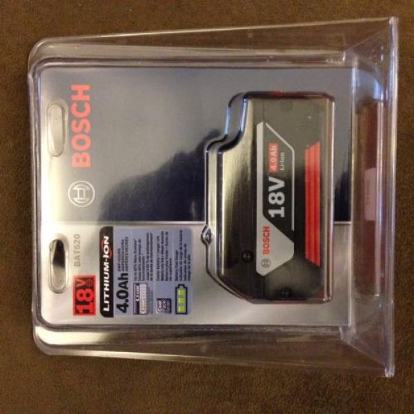 New Bosch BAT620 18V 18 Volt 4.0Ah Lithium Ion Battery FatPack Li-ion NIB #4 image