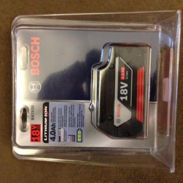 New Bosch BAT620 18V 18 Volt 4.0Ah Lithium Ion Battery FatPack Li-ion NIB #5 image