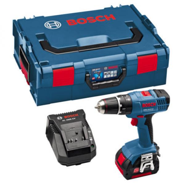 NEW Bosch GSB 18v PROF Cordless COMBI Drill BUNDLE + 4.0A Batt + Charger + Case #1 image