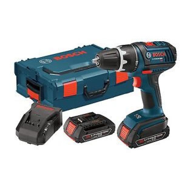 NEW!!  Bosch DDS181-02L 18V Li-Ion 1/2&#034;  Cordless Drill/Driver Combo #1 image