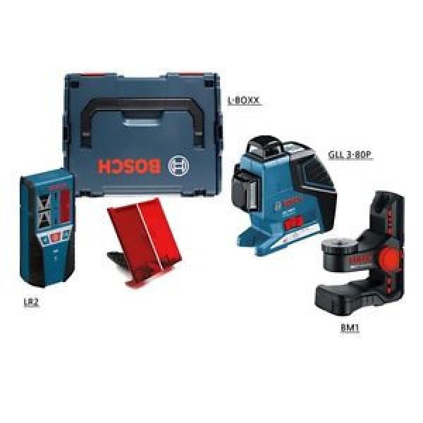 Bosch GLL3-80P Line Laser + LR2 Receiver Tiling Laser + BM1 Wall Mount + L-BOXX #1 image