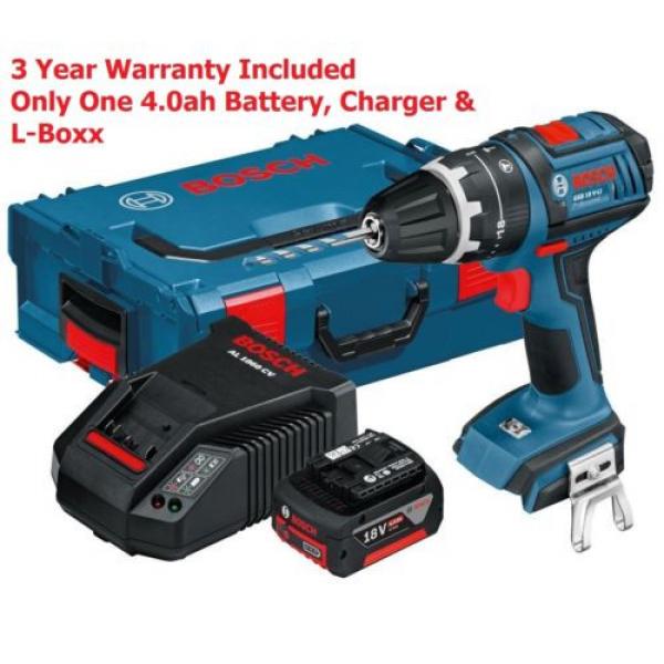 4.0ah Bosch GSB 18 V-Li DS Pro L-Boxx Cordless Li Combi 060186717E 3165140726245 #1 image