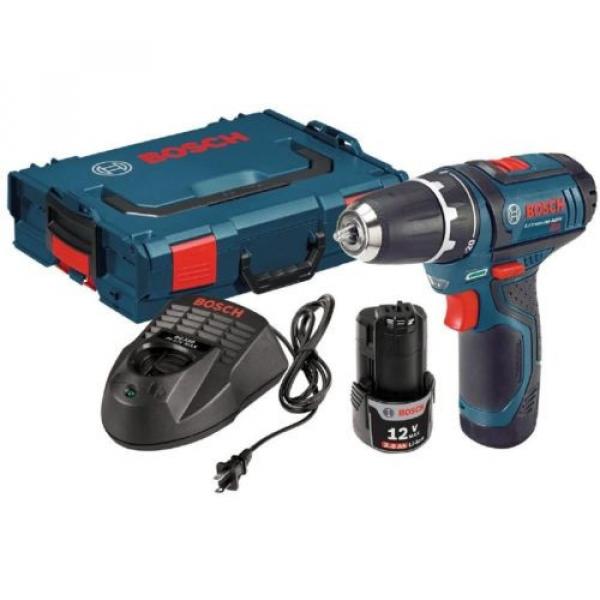 Bosch Li-Ion Drill/Driver Cordless Power Tool Kit 3/8in 12V Keyless L-Boxx PS31 #1 image