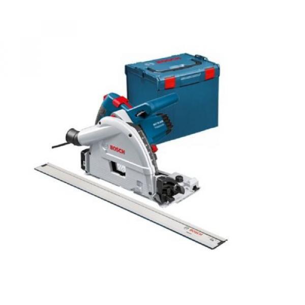 Bosch GKT55GCE 110v Plunge Saw 165mm + Case + 1 x 1.6M Guide Rail + LBOXX New #1 image