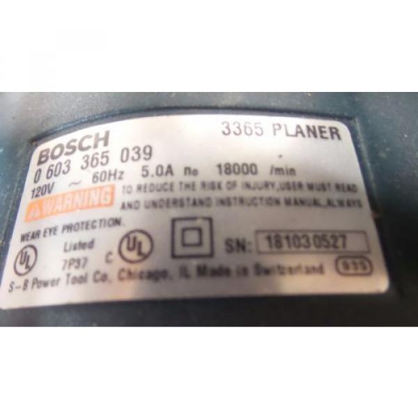 BOSCH 3365 PLANER 5AMP 18,000/MIN] (ST5013464) #2 image