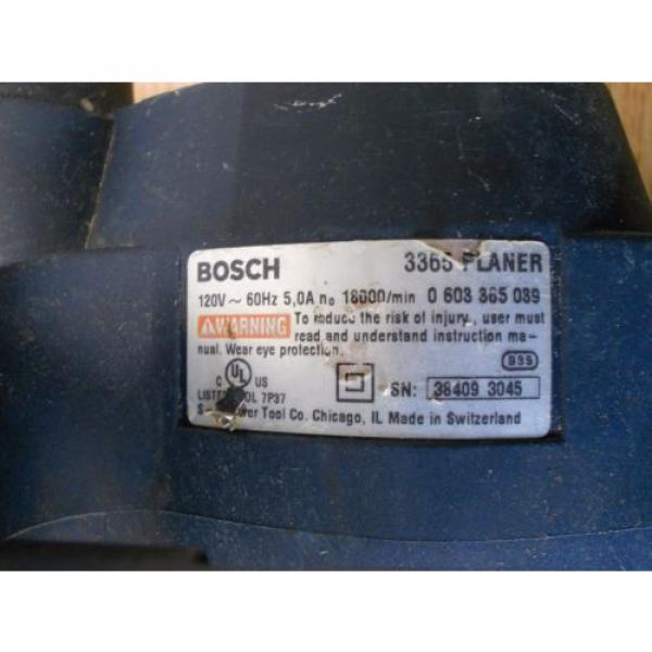 Bosch 3365 5 Amp Planer #7 image