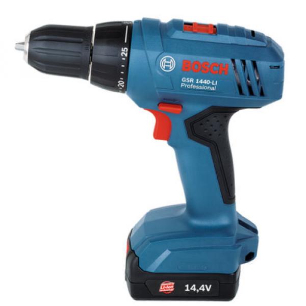 New Cordless Drill Driver GSR 1440-LI Professional Powerful LI-ion Bosch 220V #1 image