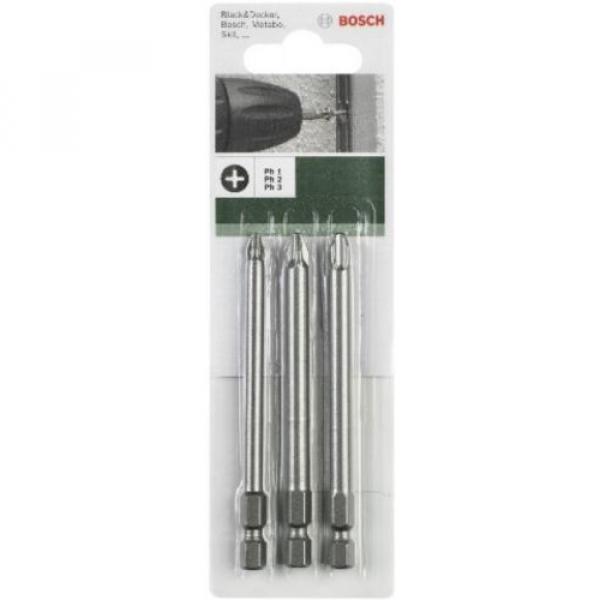 Bosch 2609255966 89mm Screwdriver Bit Set With Standard Quality (3 Pieces) #1 image