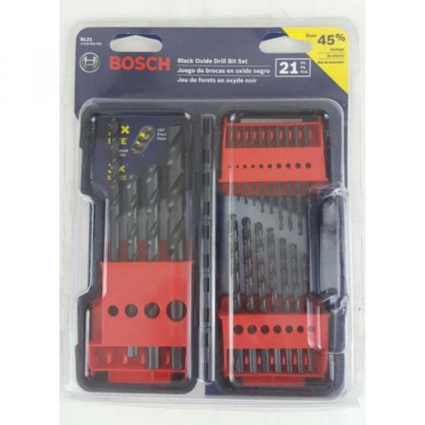 Bosch Black Oxide 21 Piece Drill Bit Set BL21 #1 image