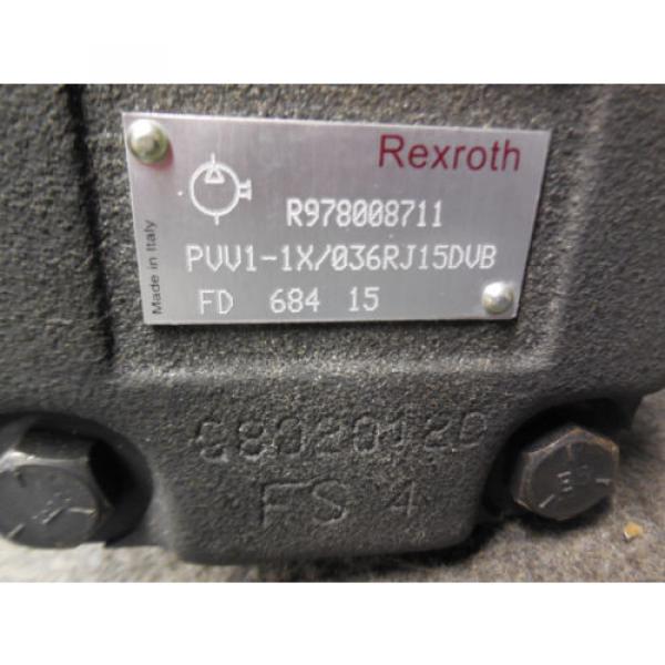 NEW Korea Australia BOSCH REXROTH VANE PUMP MODEL # PVV1-1X/036RJ15DVB # R978008711 #3 image