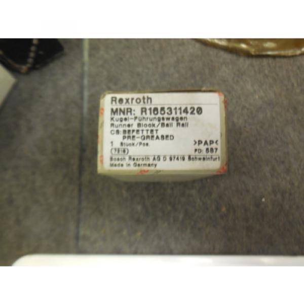 NEW Singapore Korea REXROTH LINEAR BEARING # R165311420 #2 image