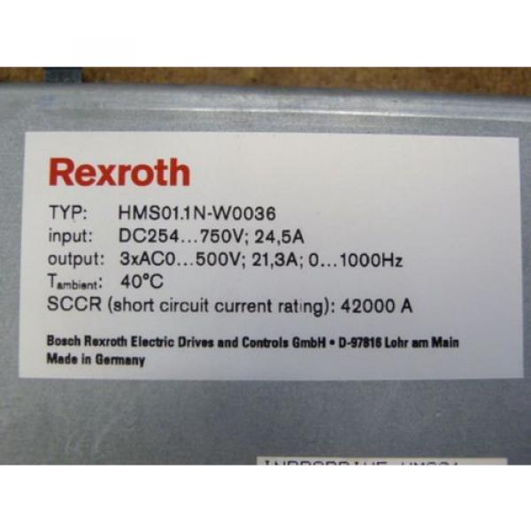 Rexroth Greece France HMS01.1N-W0036-A-07-NNNN Einzelachs - Wechselrichter   &gt; ungebraucht! &lt; #3 image