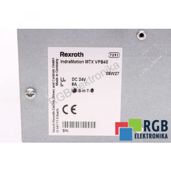 MTXVPB40 Italy Korea 24VDC 8A INDRAMOTION INDRACONTROL V REXROTH 12M WARRANTY ID4210 #5 image