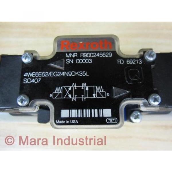 Rexroth Italy France Bosch R900245629 Valve 4WE6E62/EG24N9DK35L SO407 - New No Box #2 image