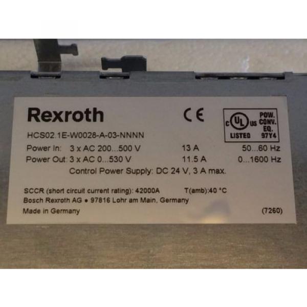 NEW Canada Mexico IN BOX BOSCH REXROTH INDRADRIVE C SERVO DRIVE HCS02.1E-W0028-A-03-NNNN #3 image